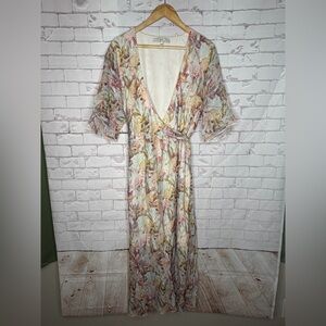 Guess Made in Italy Floral Maxi Dress Size M | Romantic Cottagecore Boho